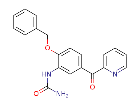 Molecular Structure of 58283-15-1 (Urea, [2-(phenylmethoxy)-5-(2-pyridinylcarbonyl)phenyl]-)