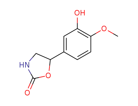 2-Oxazolidinone, 5-(3-hydroxy-4-methoxyphenyl)-