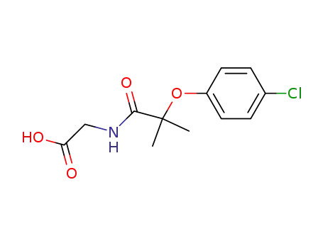 Molecular Structure of 4896-55-3 (clofibrylglycine)