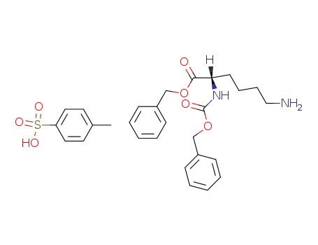 Molecular Structure of 5361-91-1 (Z-L-LYSINE BENZYL ESTER 4-TOLUENESULFONATE SALT)