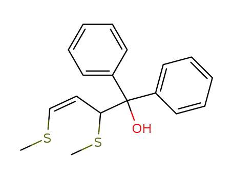 (Z)-2,4-Bis-methylsulfanyl-1,1-diphenyl-but-3-en-1-ol