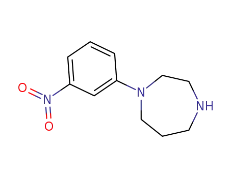 Molecular Structure of 223797-01-1 (1-(3-Nitrophenyl)-[1,4]diazepane)
