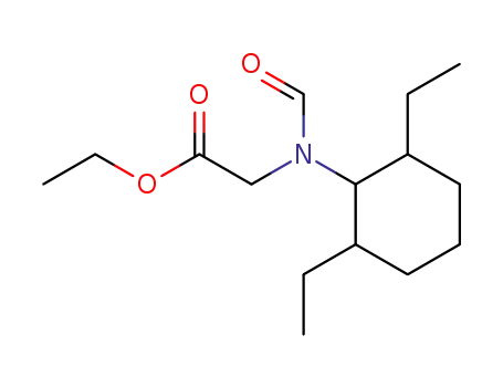ethyl N-formyl-2,6-diethylcyclohexylamino-acetate