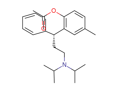 Molecular Structure of 518360-70-8 (2-[(1R)-3-(diisopropylamino)-1-phenylpropyl]-4-methylphenyl acetate)