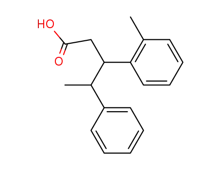Molecular Structure of 107627-01-0 (4-phenyl-3-<i>o</i>-tolyl-valeric acid)