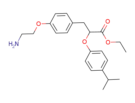 ethyl 3-[4-(2-aminoethoxy)phenyl]-2-(4-isopropylphenoxy)propionate