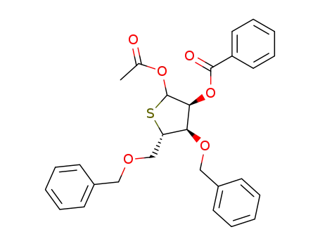 Benzoic acid (3S,4R,5S)-2-acetoxy-4-benzyloxy-5-benzyloxymethyl-tetrahydro-thiophen-3-yl ester