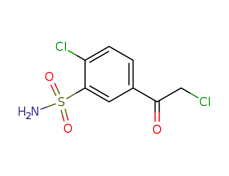 Benzenesulfonamide, 2-chloro-5-(chloroacetyl)-