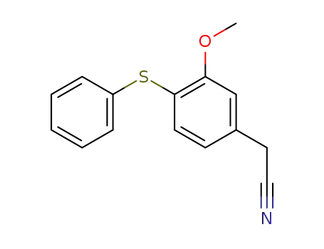 Benzeneacetonitrile, 3-methoxy-4-(phenylthio)-