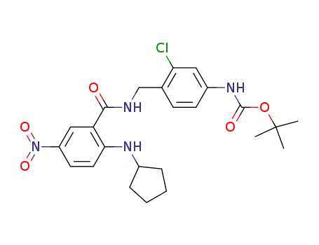 N-[4-(tert-butoxycarbonyl)amino-2-chlorobenzyl]-2-(cyclopentylamino)-5-nitrobenzamide