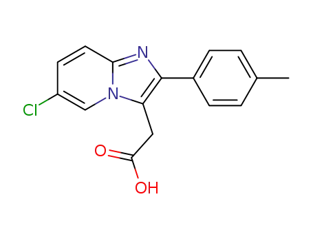 (6-chloro-2-<i>p</i>-tolyl-imidazo[1,2-<i>a</i>]pyridin-3-yl)-acetic acid