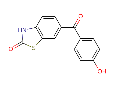 2(3H)-Benzothiazolone, 6-(4-hydroxybenzoyl)-