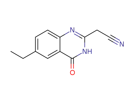 2-Quinazolineacetonitrile,6-ethyl-1,4-dihydro-4-oxo-(9CI)