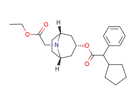 ethoxycarbonylmethylnortropyl N<sub>α</sub>-phenylcyclopentylacetate