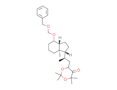Molecular Structure of 271796-46-4 (De-A,B-24-oxo-23,25-(isopropylidenedioxy)cholestan-8-benzyloxymethyl ether)