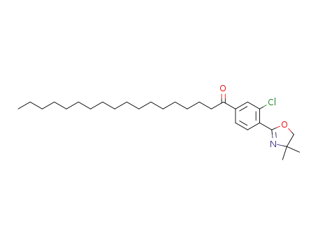 1-Octadecanone,
1-[3-chloro-4-(4,5-dihydro-4,4-dimethyl-2-oxazolyl)phenyl]-