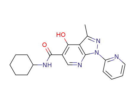 N-Cyclohexyl-4-hydroxy-3-methyl-1-(2-pyridinyl)-1H-pyrazolo[3,4-b]pyridine-5-carboxamide