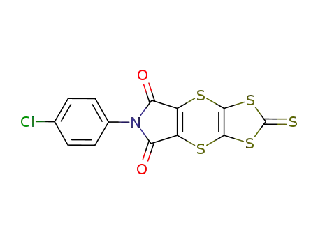 6-(4-Chloro-phenyl)-2-thioxo-[1,3]dithiolo[5,6][1,4]dithiino[2,3-c]pyrrole-5,7-dione