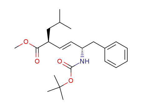 (E)-(2S,5S)-5-tert-Butoxycarbonylamino-2-isobutyl-6-phenyl-hex-3-enoic acid methyl ester