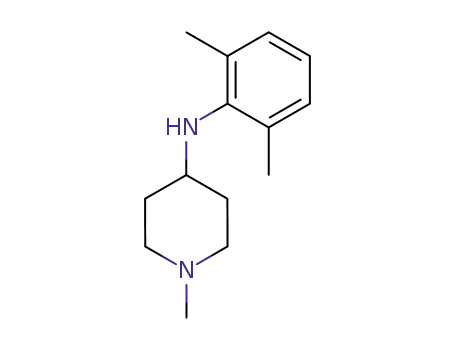 Molecular Structure of 63260-74-2 (4-Piperidinamine, N-(2,6-dimethylphenyl)-1-methyl-)