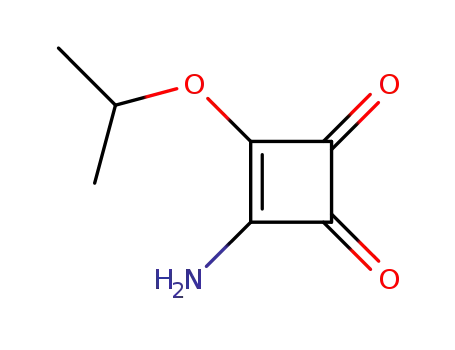 Molecular Structure of 176261-90-8 (3-Cyclobutene-1,2-dione,3-amino-4-(1-methylethoxy)-(9CI))