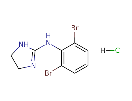 1H-Imidazol-2-amine, N-(2,6-dibromophenyl)-4,5-dihydro-, monohydrochloride