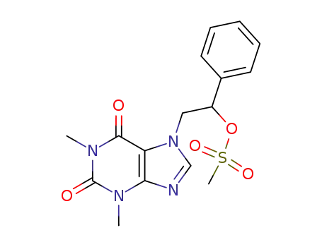 7-[(2-methanesulfonyloxy-2-phenyl)ethyl]theophylline