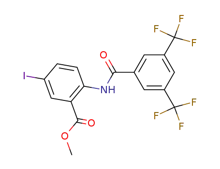 Benzoic acid, 2-[[3,5-bis(trifluoromethyl)benzoyl]amino]-5-iodo-, methyl
ester