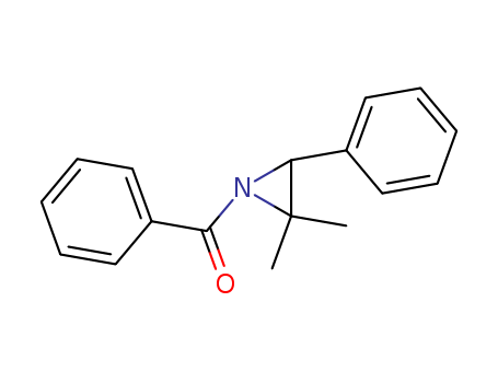 Molecular Structure of 126437-18-1 (Aziridine, 1-benzoyl-2,2-dimethyl-3-phenyl-)