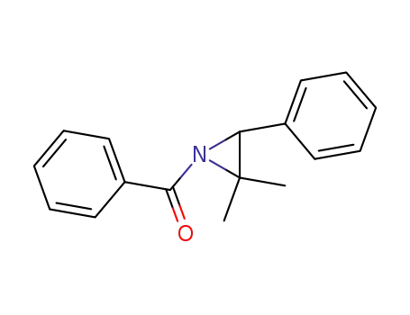 Molecular Structure of 126437-18-1 (Aziridine, 1-benzoyl-2,2-dimethyl-3-phenyl-)