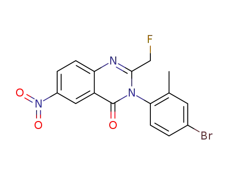 3-(4-bromo-2-methyl-phenyl)-2-fluoromethyl-6-nitro-3<i>H</i>-quinazolin-4-one