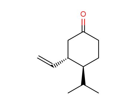Cyclohexanone, 3-ethenyl-4-(1-methylethyl)-, trans-