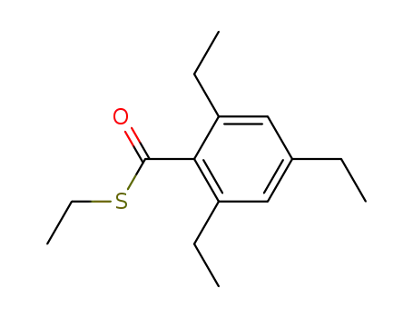 Benzenecarbothioic acid, 2,4,6-triethyl-, S-ethyl ester