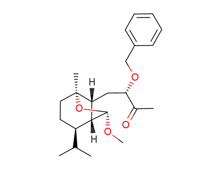 Molecular Structure of 514854-05-8 ([1S,4R,5R,6S,8R(2'S)]-8-(2'-benzyloxy-3'-oxobutyl)-4-isopropyl-1-methyl-6-methoxy-7-oxabicyclo[3.2.1]octane)