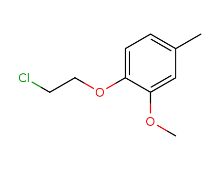 Molecular Structure of 521061-61-0 (1-(2-chloroethoxy)-2-methoxy-4-methylbenzene)