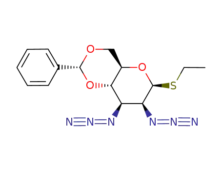 ethyl 2,3-diazido-4,6-O-benzylidene-2,3-dideoxy-1-thio-β-D-mannopyranoside