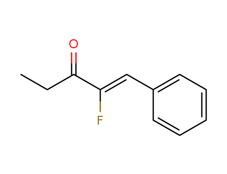 Molecular Structure of 63741-56-0 (1-Penten-3-one, 2-fluoro-1-phenyl-, (Z)-)