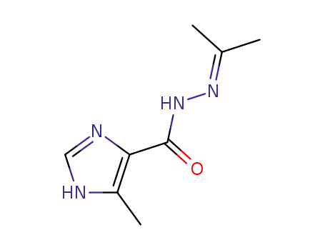 Molecular Structure of 308305-50-2 (1H-Imidazole-4-carboxylic  acid,  5-methyl-,  (1-methylethylidene)hydrazide  (9CI))