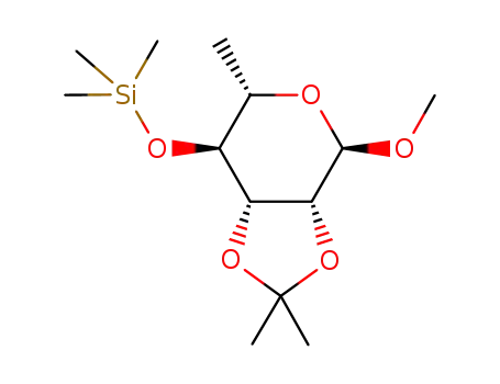 ((3aR,4R,6S,7S,7aS)-4-Methoxy-2,2,6-trimethyl-tetrahydro-[1,3]dioxolo[4,5-c]pyran-7-yloxy)-trimethyl-silane