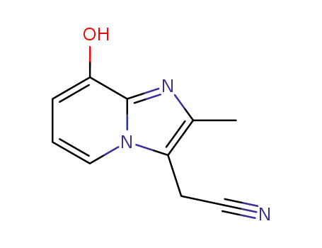 Molecular Structure of 79707-49-6 (Imidazo[1,2-a]pyridine-3-acetonitrile, 8-hydroxy-2-methyl-)