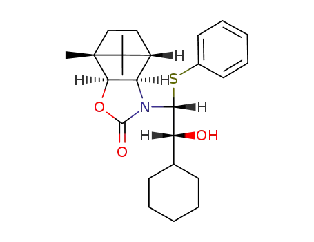 (1R,2S,6R,7S)-5-[(1R,2R)-2-hydroxy-2-cyclohexyl-1-(phenylsulfanyl)ethyl]-1,10,10-trimethyl-3-oxa-5-azatricyclo[5.2.1.0<sup>2,6</sup>]decan-4-one