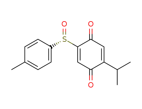 2,5-Cyclohexadiene-1,4-dione,
2-(1-methylethyl)-5-[(S)-(4-methylphenyl)sulfinyl]-