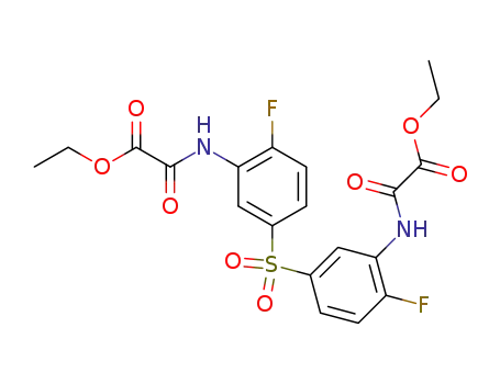 Acetic acid, 2,2'-[sulfonylbis[(6-fluoro-3,1-phenylene)imino]]bis[2-oxo-,
diethyl ester