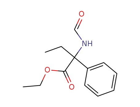 Molecular Structure of 294882-32-9 (2-formylamino-2-phenyl-butyric acid ethyl ester)
