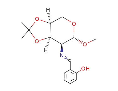 methyl-(<i>O</i><sup>3</sup>,<i>O</i><sup>4</sup>-isopropylidene-2-salicylidenamino-2-deoxy-β-L-ribopyranoside)