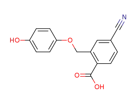 4-cyano-2-(4-hydroxyphenoxy)methylbenzoic acid