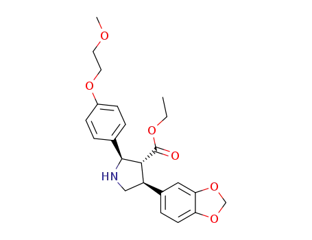 (2R,3R,4S)-4-Benzo[1,3]dioxol-5-yl-2-[4-(2-methoxy-ethoxy)-phenyl]-pyrrolidine-3-carboxylic acid ethyl ester