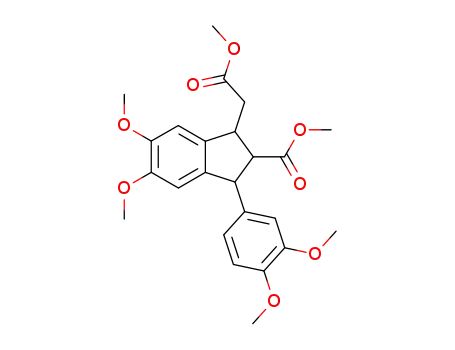 Methyl <5,6-dimethoxy-c-2-(methoxycarbonyl)-t-3-(3,4-dimethoxyphenyl)-r-1-indanyl>acetate