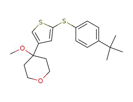 2H-Pyran,
4-[5-[[4-(1,1-dimethylethyl)phenyl]thio]-3-thienyl]tetrahydro-4-methoxy-
