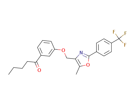 1-{3-[5-methyl-2-(4-trifluoromethyl-phenyl)-oxazol-4-ylmethoxy]-phenyl}-pentan-1-one